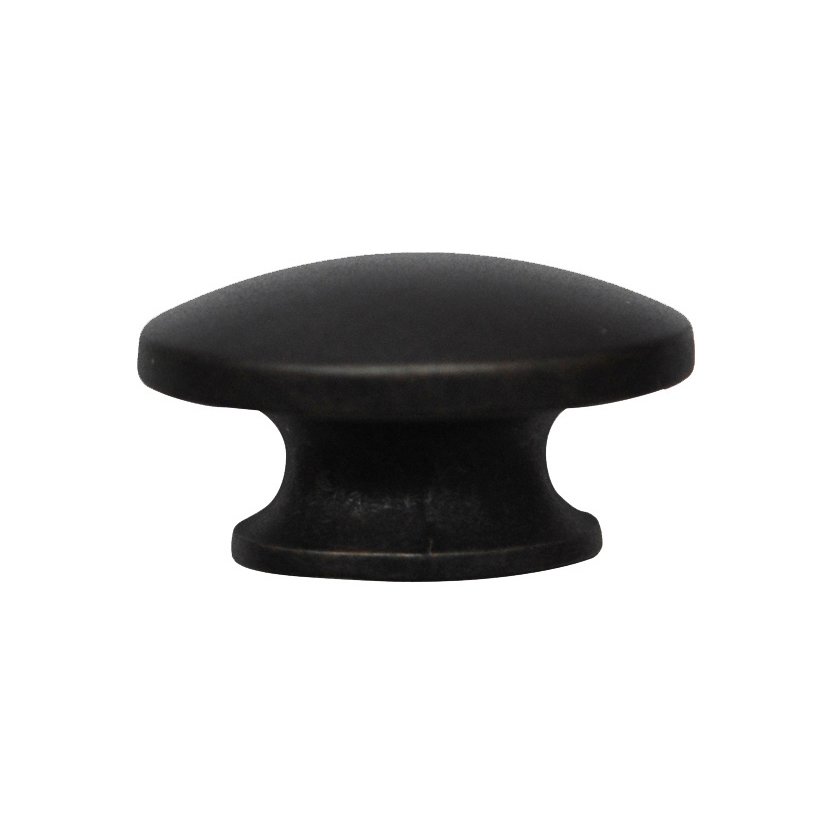 Abstract Designs Oval Knob in Matte Black