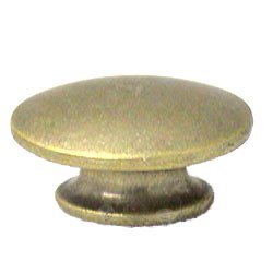 Abstract Designs Small Oval Knob in Antique Brass