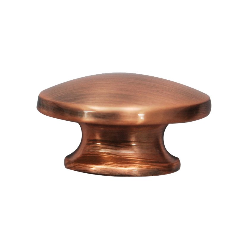 Abstract Designs Small Oval Knob in Oil Rubbed Copper