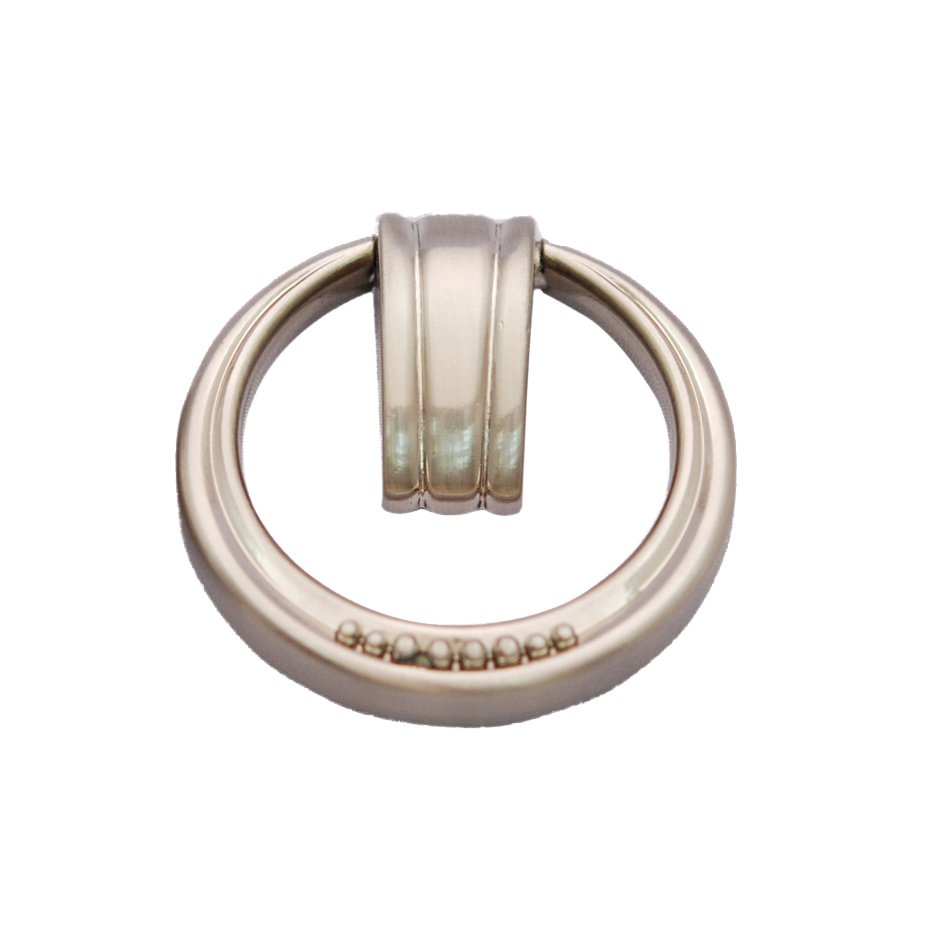 Abstract Designs Ring Pull in Satin Nickel