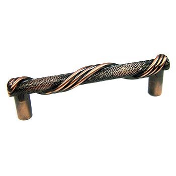 Abstract Designs 3 3/4" (96mm) Centers Wrapped Pull in Oil Rubbed Copper