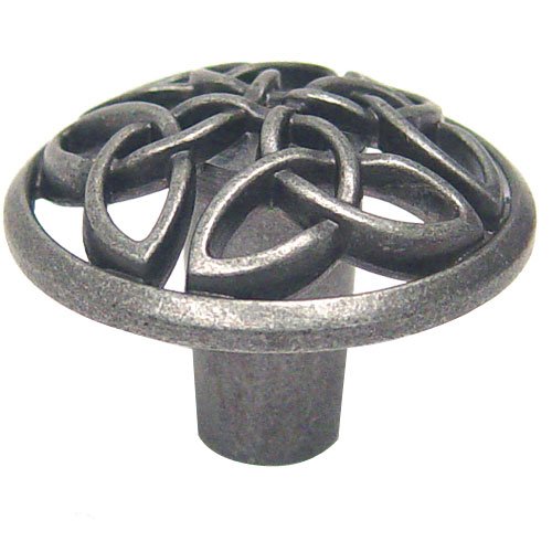 Abstract Designs Knob in Antique Pewter