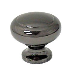 Abstract Designs Round Knob in Polished Gunmetal