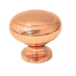 Abstract Designs Round Knob in Polished Copper