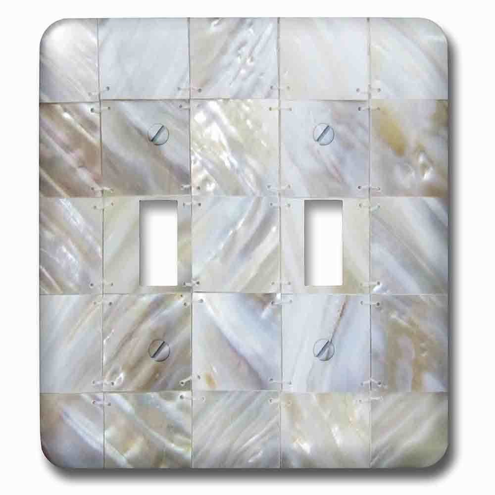 Jazzy Wallplates Double Toggle Wallplate With Picturing Mother Of Pearl