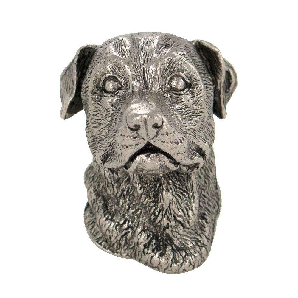 Abstract Designs Rottweiler Knob in Pewter