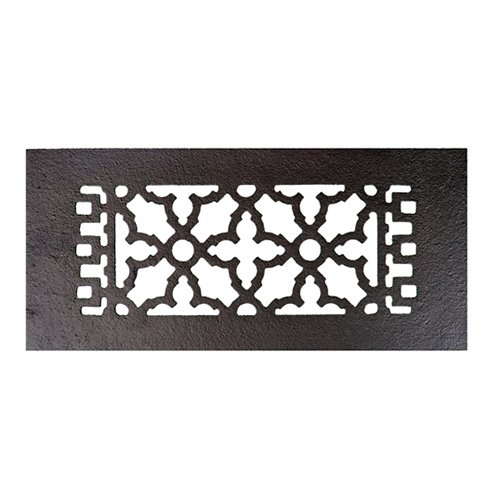Acorn MFG Smooth Iron Register 10" x 4" in Black