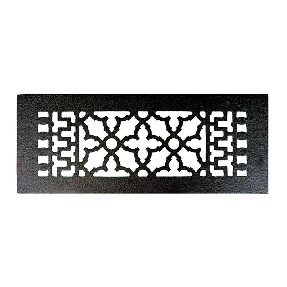 Acorn MFG Smooth Iron Register 12" x 4" in Black
