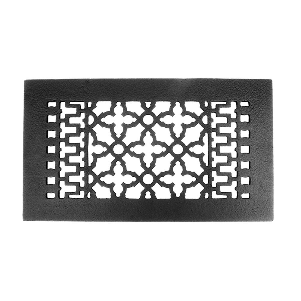 Acorn MFG Smooth Iron Register 12" x 6" in Black