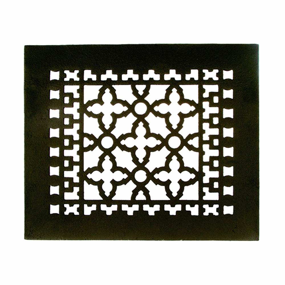 Acorn MFG Smooth Iron Register 10" x 8" in Black