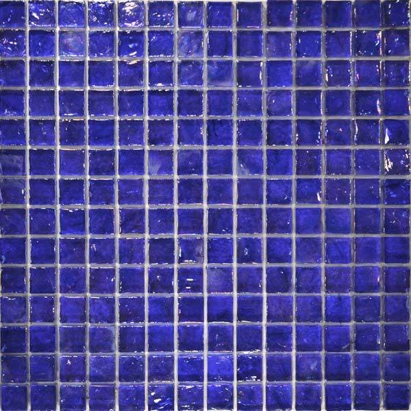 Aqua Mosaics 1" x 1" Poured Mosaic in Cobalt