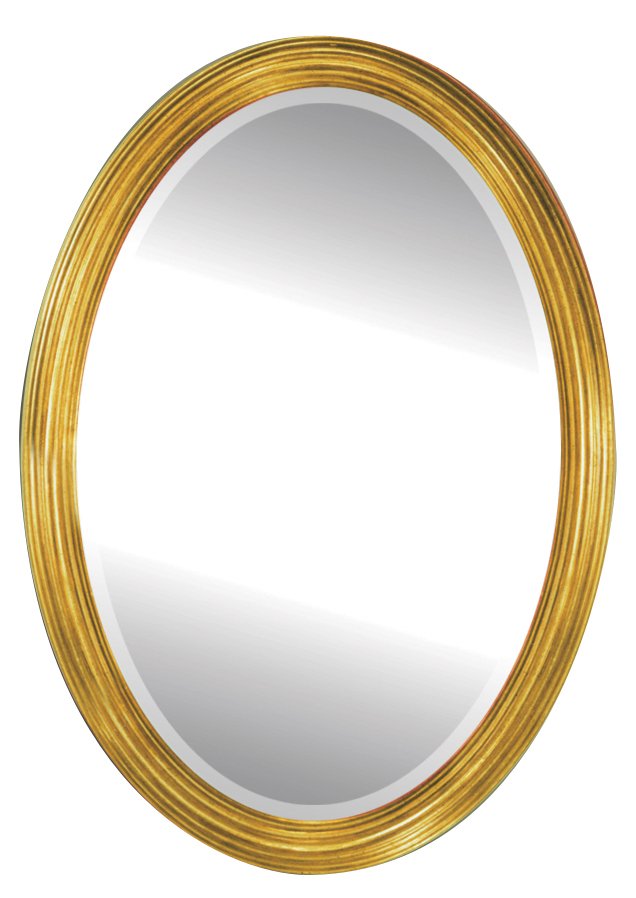 Alno Hardware 22" x 32" Mirror with Antique Gold Frame