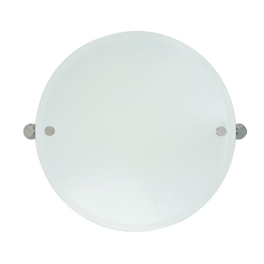Alno Hardware Round Mirror with Holes for Brackets