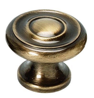 Alno Hardware Solid Brass 1" Knob in Antique English