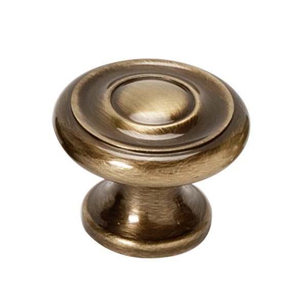 Alno Hardware Solid Brass 1 1/4" Knob in Antique English