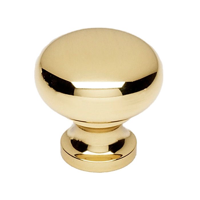 Alno Hardware Solid Brass 7/8" Knob in Unlacquered Brass