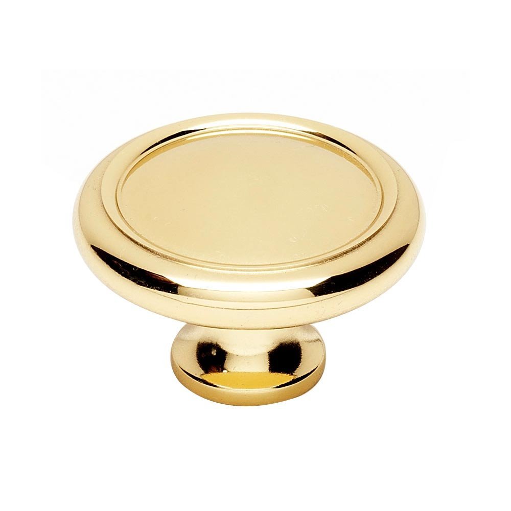 Alno Hardware Solid Brass 1 3/4" Knob in Polished Brass
