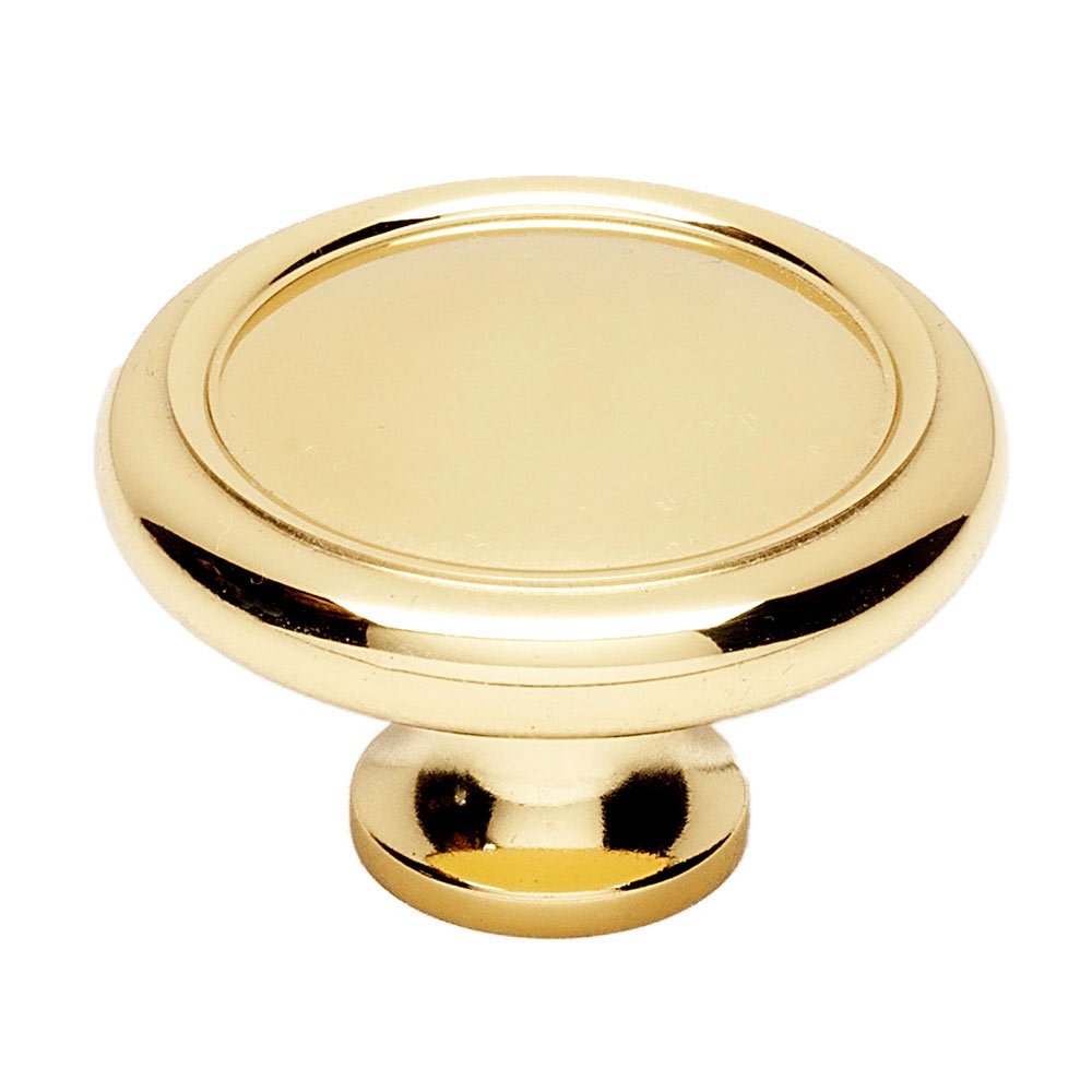 Alno Hardware Solid Brass 1 3/4" Knob in Unlacquered Brass
