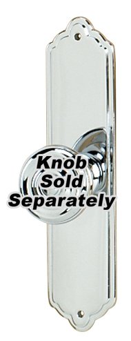 Alno Hardware Solid Brass 4" Rectangle Escutcheon in Polished Chrome