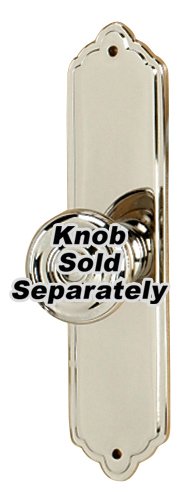 Alno Hardware Solid Brass 4" Rectangle Escutcheon in Polished Nickel