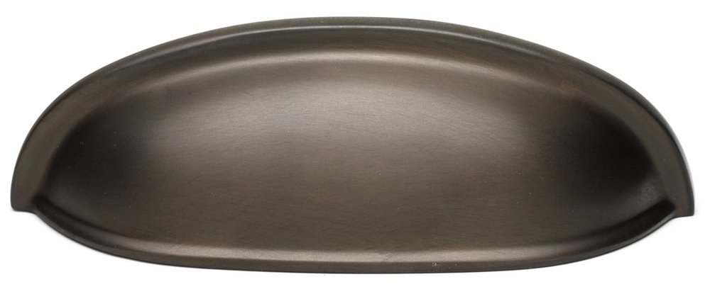 Alno Hardware Solid Brass 3" Centers Cup Pull in Chocolate Bronze