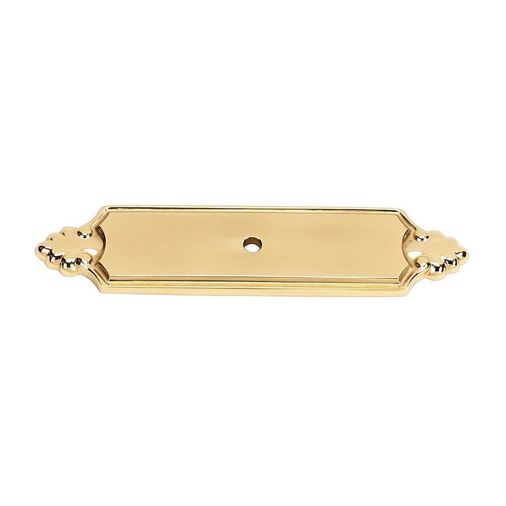 Alno Hardware Solid Brass 4 1/4" Backplate in Polished Brass
