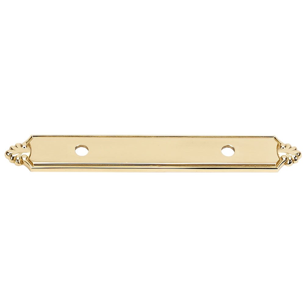 Alno Hardware Solid Brass 3 1/2" Centers Backplate for A1456-35 in Unlacquered Brass