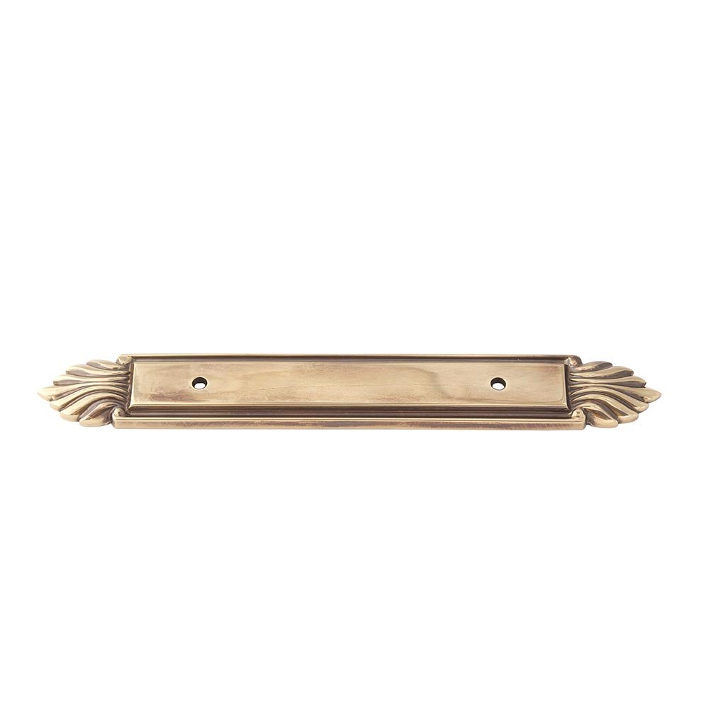Alno Hardware Solid Brass 3 1/2" Centers Backplate in Polished Antique