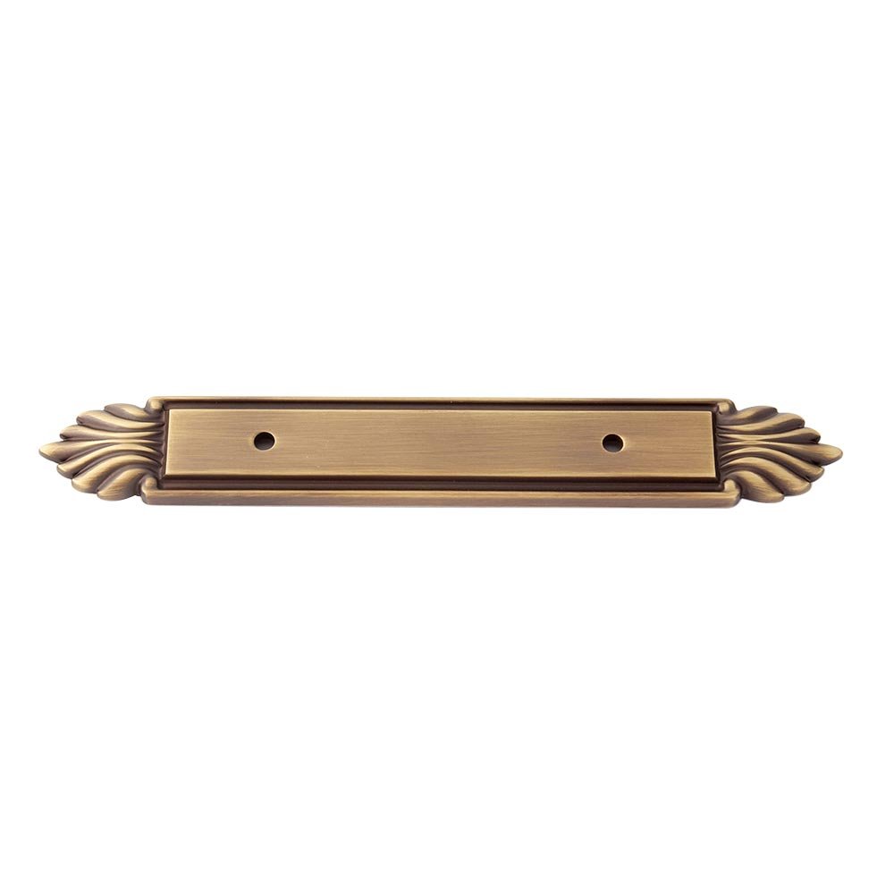 Alno Hardware Solid Brass 3" Centers Backplate in Antique English Matte