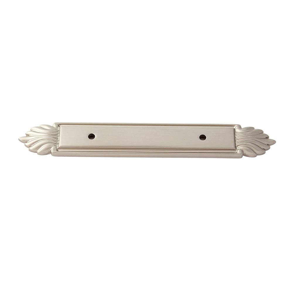 Alno Hardware Solid Brass 3" Centers Backplate in Satin Nickel