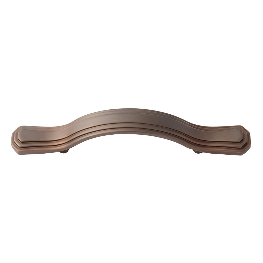 Alno Hardware Solid Brass 3 1/2" Centers Pull in Chocolate Bronze