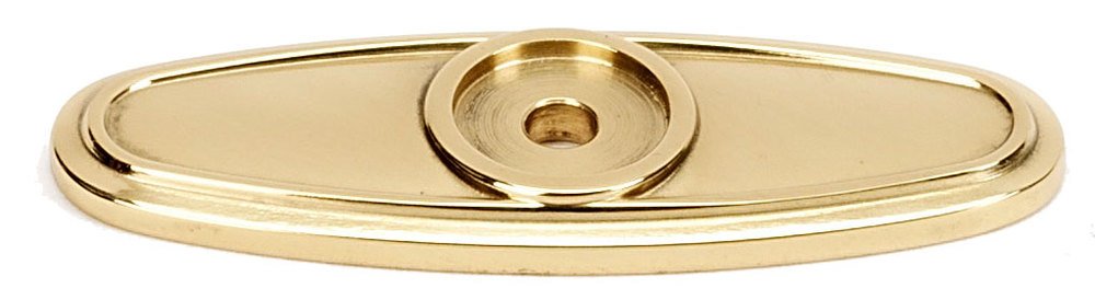 Alno Hardware Solid Brass 2 1/2" Backplate in Polished Brass