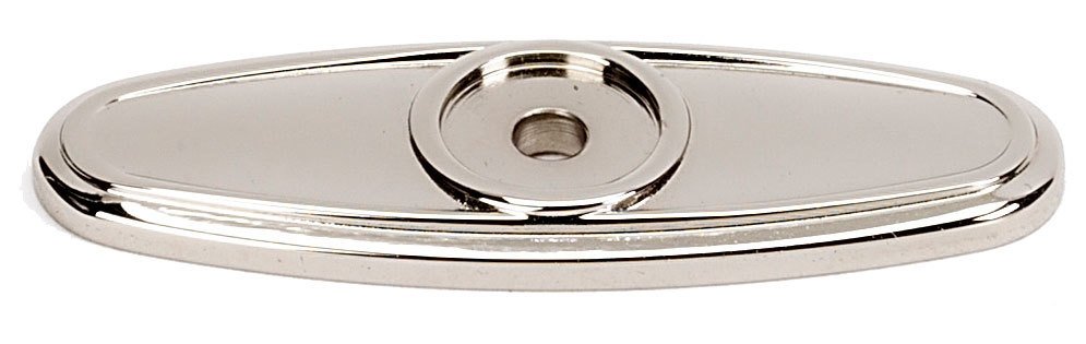 Alno Hardware Solid Brass 2 1/2" Backplate in Polished Nickel