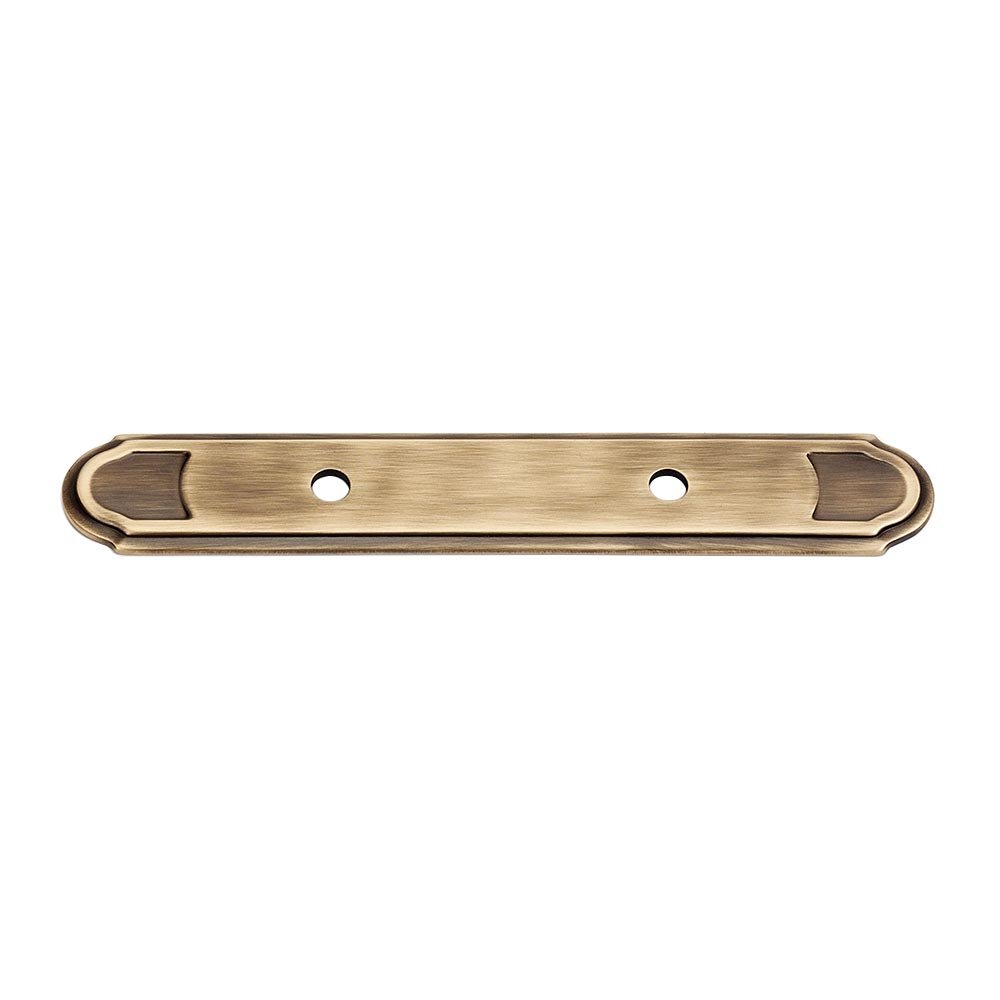 Alno Hardware Solid Brass 3" Centers Backplate for A1566-3 in Antique English Matte