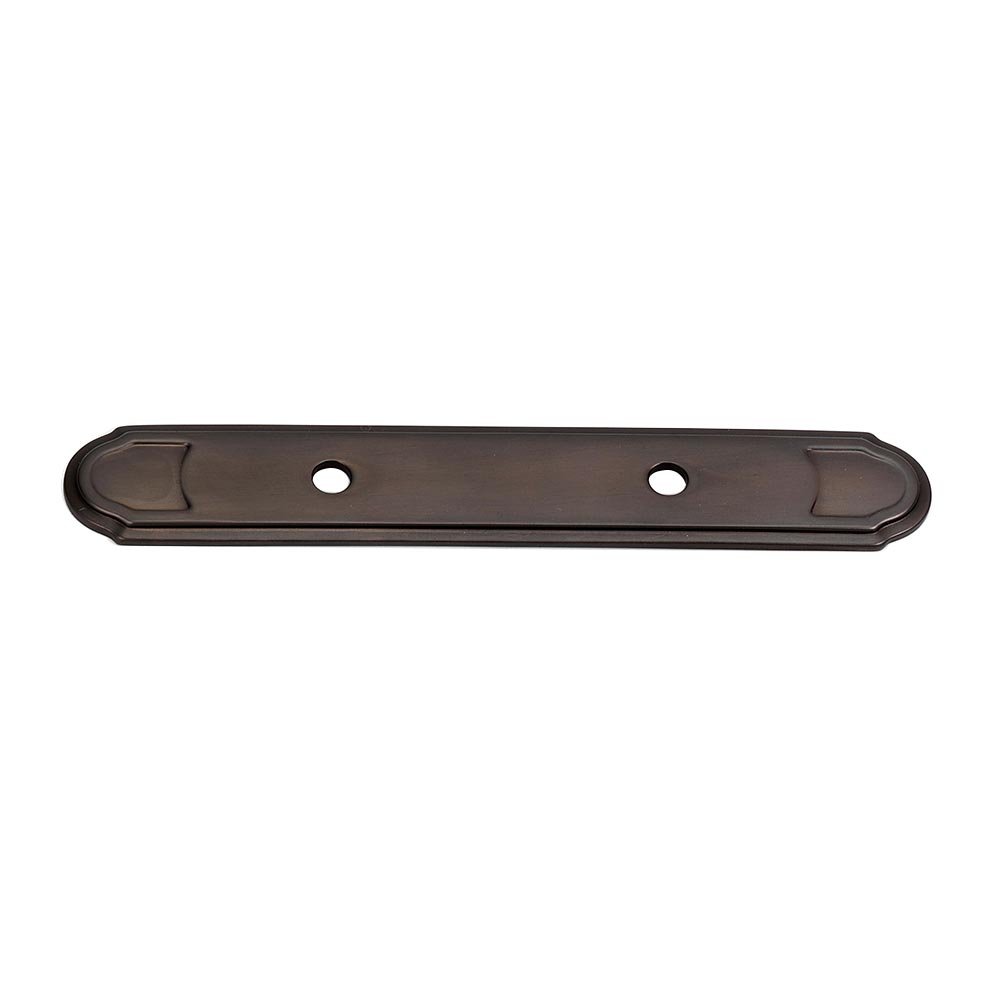 Alno Hardware Solid Brass 3" Centers Backplate for A1566-3 in Chocolate Bronze