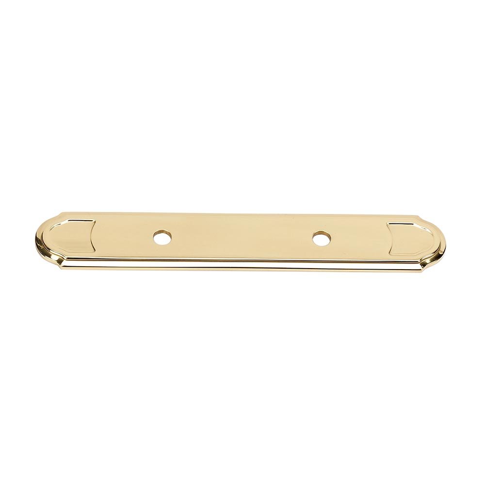 Alno Hardware Solid Brass 3" Centers Backplate for A1566-3 in Polished Brass