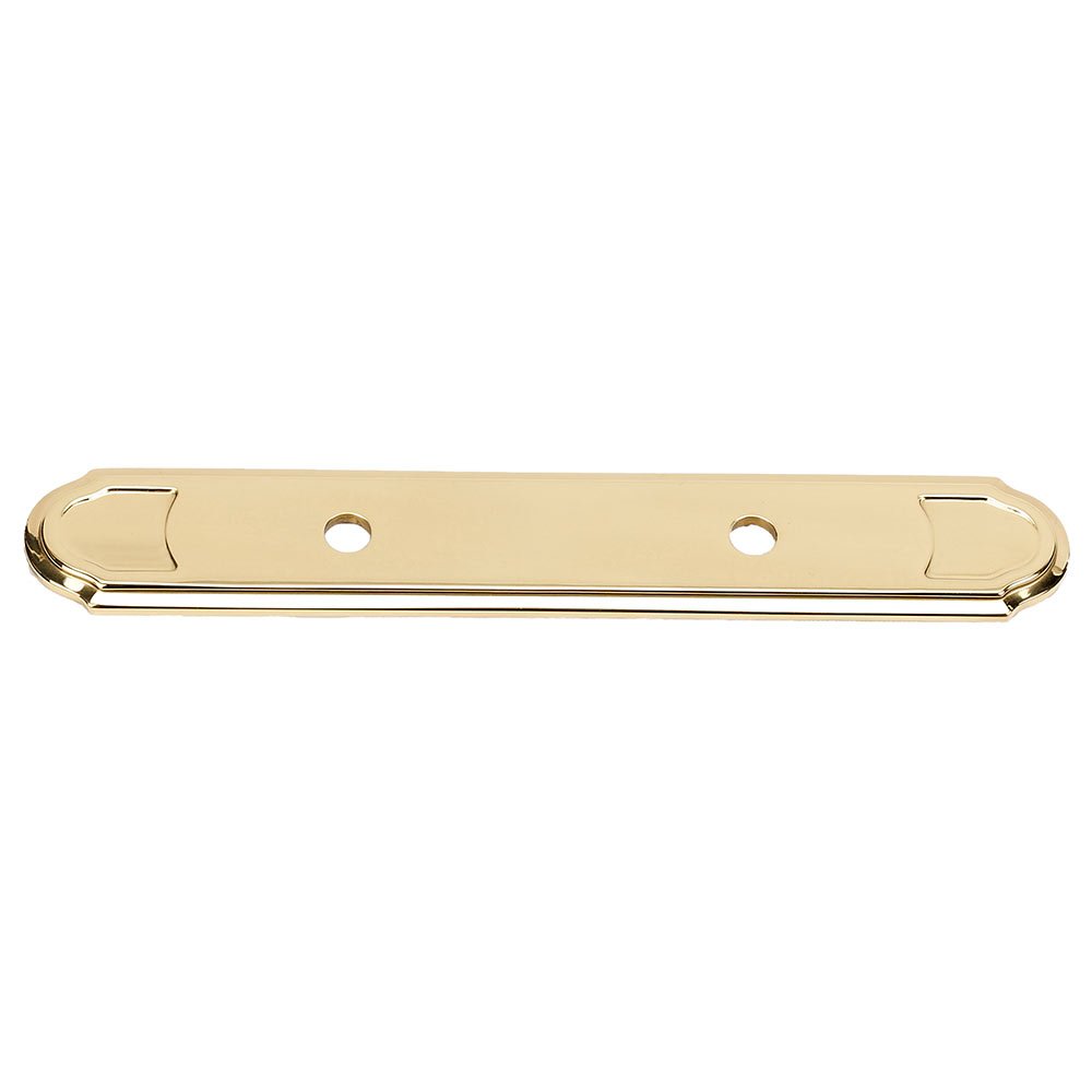 Alno Hardware Solid Brass 3" Centers Backplate for A1566-3 in Unlacquered Brass