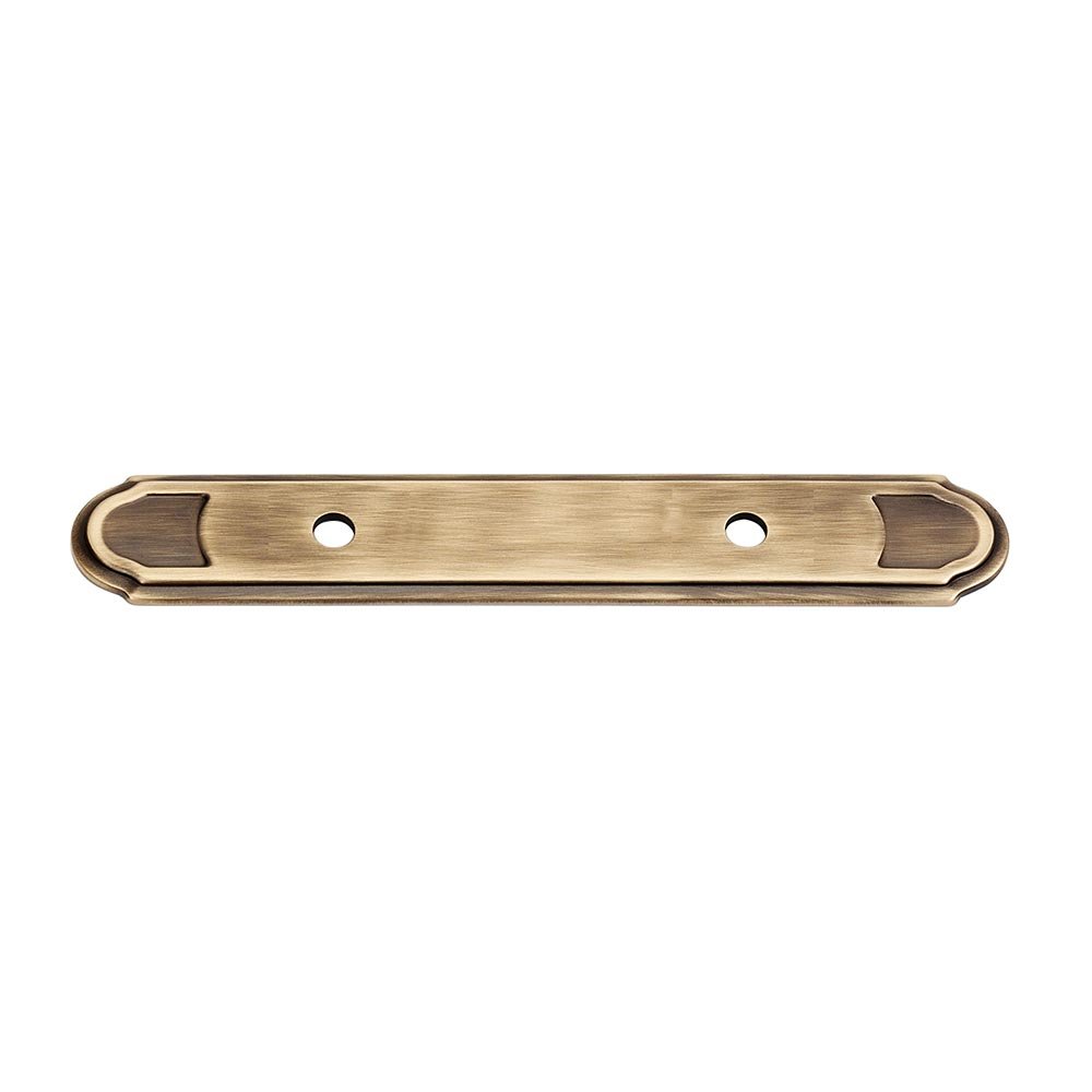 Alno Hardware Solid Brass 3 1/2" Centers Backplate for A1567-35 in Antique English Matte
