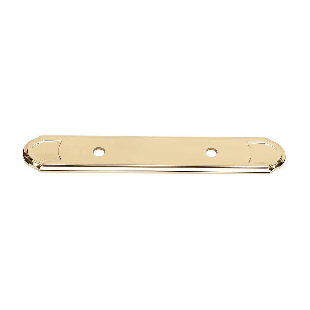 Alno Hardware Solid Brass 3 1/2" Centers Backplate for A1567-35 in Polished Brass