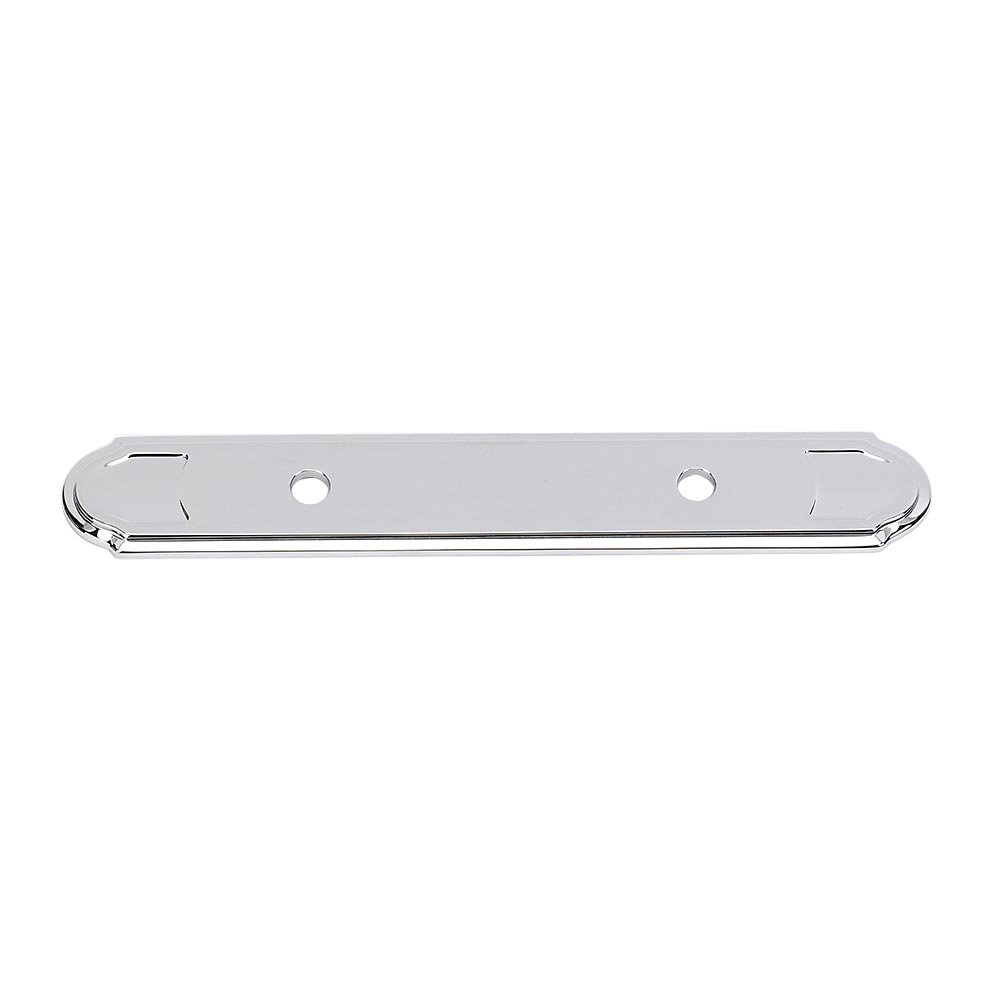 Alno Hardware Solid Brass 3 1/2" Centers Backplate for A1567-35 in Polished Chrome