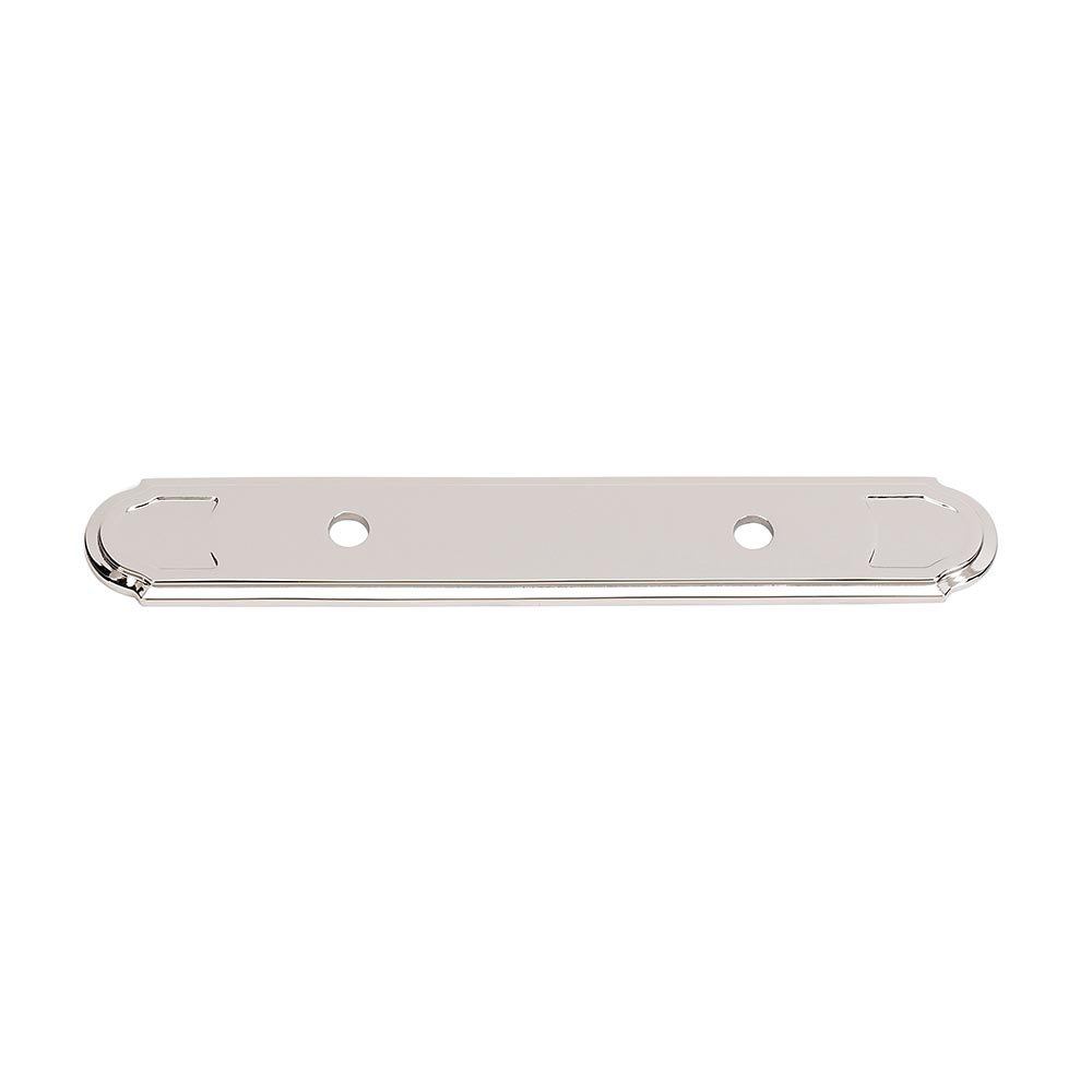 Alno Hardware Solid Brass 3 1/2" Centers Backplate for A1567-35 in Polished Nickel