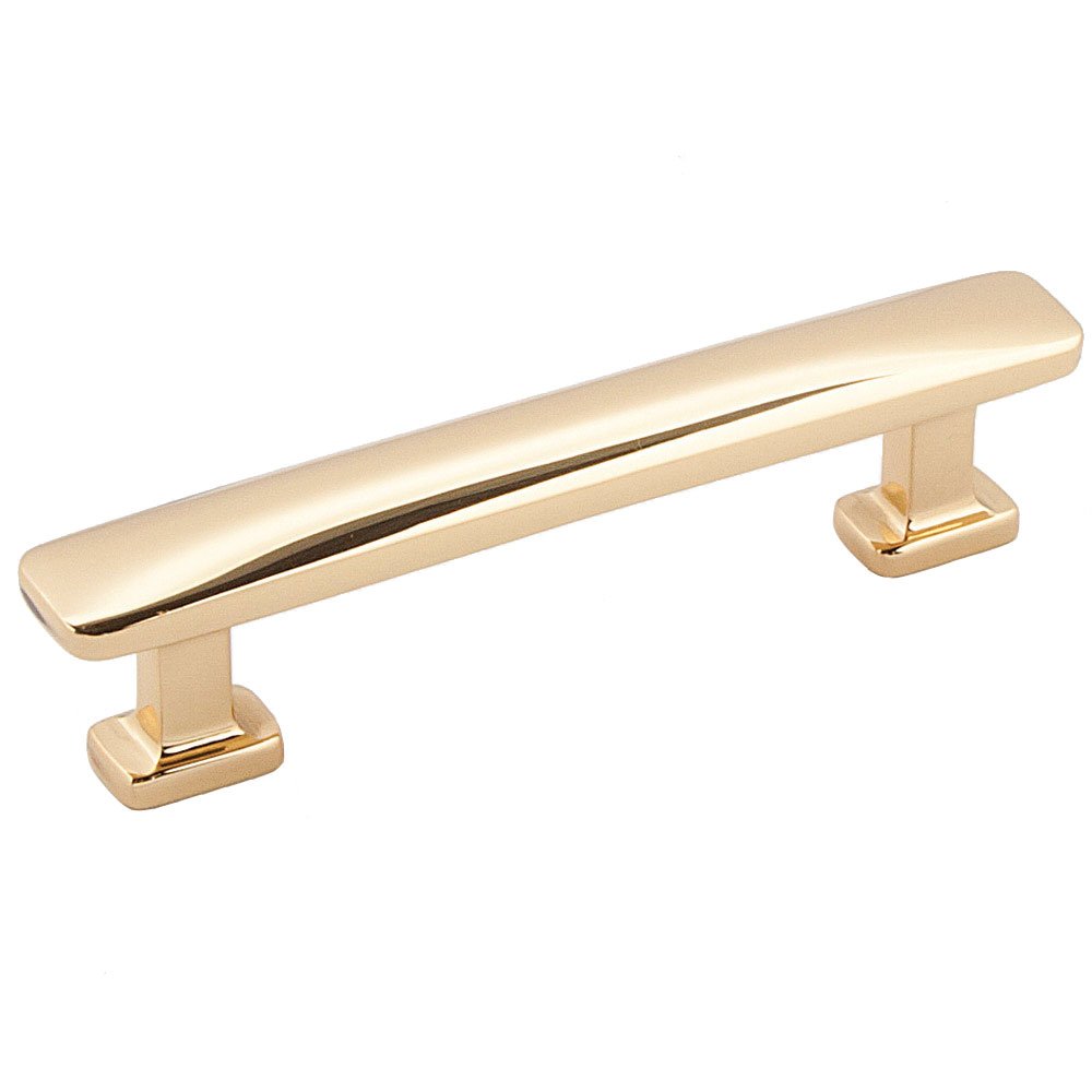 Alno Hardware 3 1/2" Centers Pull in Polished Brass