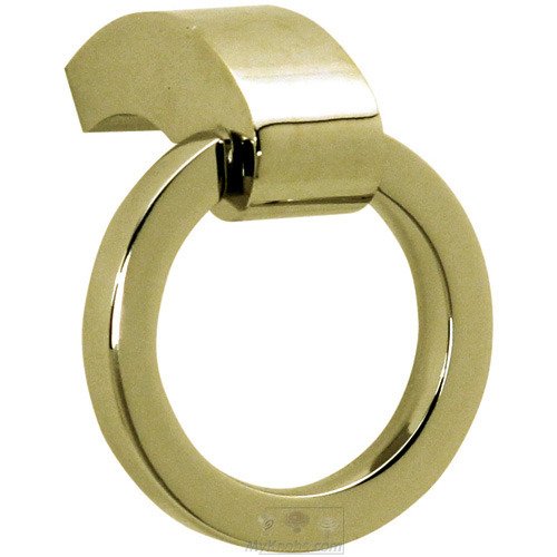 Alno Hardware 1 1/2" Ring Pull in Unlacquered Brass
