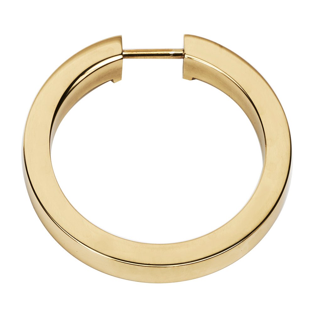 Alno Hardware 2" Round Ring in Polished Brass