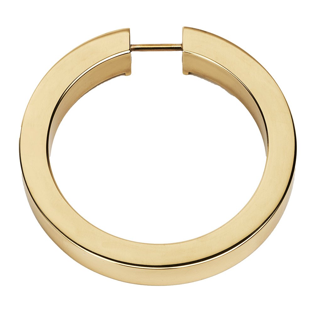 Alno Hardware 3 1/2" Round Ring in Polished Brass