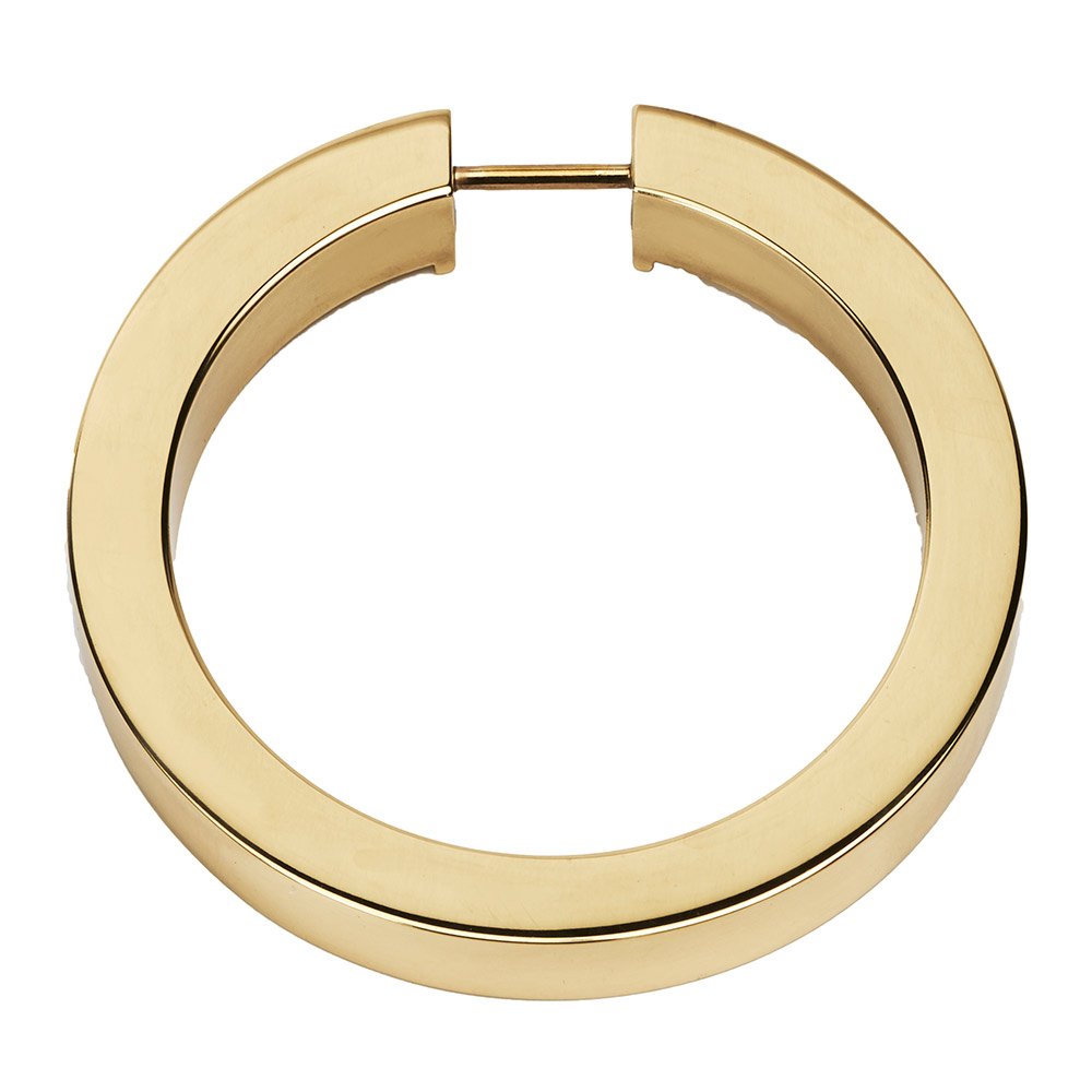 Alno Hardware 3 1/2" Round Ring in Unlacquered Brass