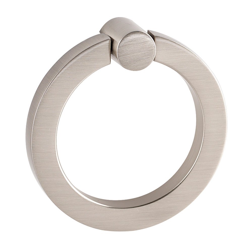 Alno Hardware 3" Round Ring with Large Round Mount in Satin Nickel