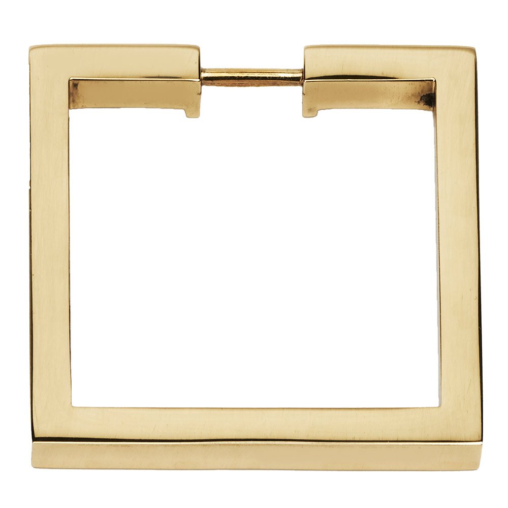 Alno Hardware 2" Square Ring in Unlacquered Brass