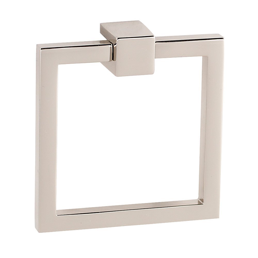 Alno Hardware 2 1/2" Square Ring with Small Square Mount in Polished Nickel