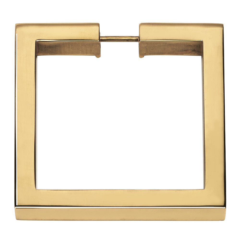 Alno Hardware 3" Square Ring in Polished Brass
